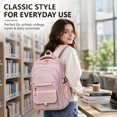 thumbnail image 5 of Cute Backpack for Girls Boys, Kawaii School Bookbag with Adjustable Straps, Spacious Travel Daypack for Campus, Versatile Student Bag for Travel & School, Pink Backpack, 5 of 7