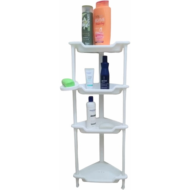 Esquinero Organizador para baño 4 repisas mas jabonera. Betterware 70414