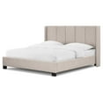 thumbnail image 5 of Sealy Posturepedic Bristol King Upholstered Bed in Beige with Solid Wood Legs in Espresso, 5 of 13