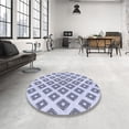 thumbnail image 4 of Ahgly Company Machine Washable Indoor Rectangle Transitional Lavender Blue Area Rugs, 8' x 12', 4 of 7