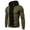 Army Green, variant on Fesfesfes Men's Long Sleeve Fall Winter Patchwork Sweatshirt Hoodies Tops Blouse Clearance Under $10
