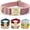 Champagne Pink, variant on Personalized Velvet Dog Collar with Engraved Metal Buckle Brown