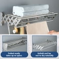 thumbnail image 5 of golytefs Wall Mounted Clothes Drying Rack Retractable Collapsible 7 Rods Clothing Hanger, 5 of 9