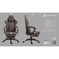 thumbnail image 5 of Dowinx Gaming Chair Office Chair, Vintage Computer Chair Massage PU Leather Gamer Chairs with Footrest Brown, 5 of 7