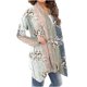 thumbnail image 5 of ICHUANYI Clearance Women's Fashionable Long Sleeve Round Neck Floral Printed Cardigan Jacket(Gray, XL) ICHUANYI WER2023081503601, 5 of 6