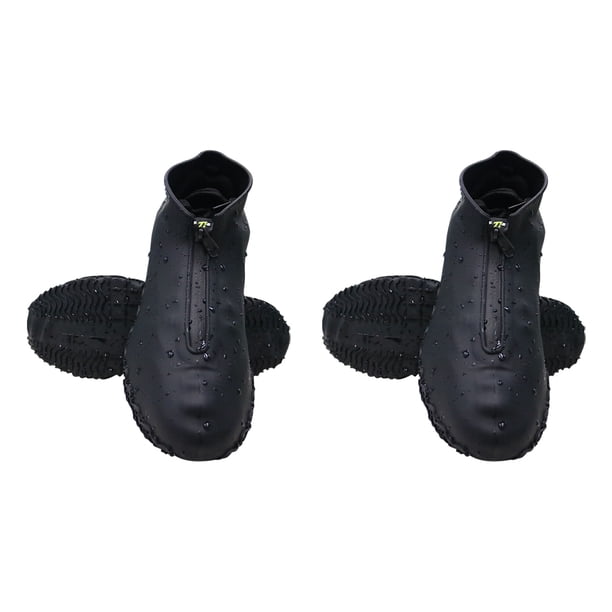 Sonducket Cubierta impermeable de silicona para zapatos, cubierta impermeable para zapatos, lluvia y suciedad, Simple y elegante Accesorios de calzado Negro