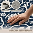 thumbnail image 6 of ODIKA 6'x9' Washable Area Rug Blue Cream Ornate Medallion Design Elegant Scrollwork with Intricate Borders for Family Room, Living Room, Master Bedroom, Non-Slip, Easy Care, 6 of 7