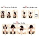thumbnail image 3 of peluca de cabello corto y para damas con flequillo oblicuo Resistente al calor con gorra de red, 3 of 9