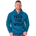 thumbnail image 6 of Feed The Wolf Sarcastic Hangry Gym Hoodie Sweatshirt Women Men Brisco Brands L, 6 of 6