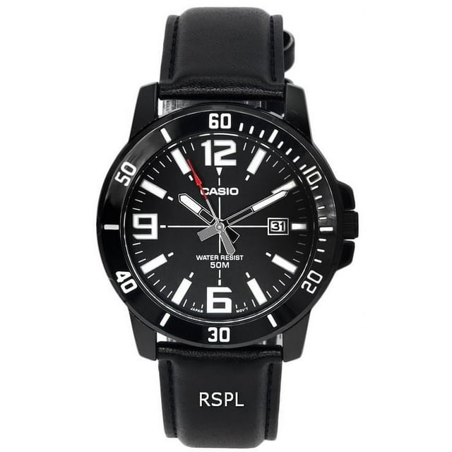 Casio Enticer Analog Black Dial Quartz MTP-VD01BL-1B MTPVD01BL-1B Men's Watch