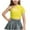 Gold, variant on Lenpel Girls' Sparkly Crop Tops Shiny off One Shoulder Short Sleeve Sequin Shirts Children Performance Dancewear Tops 3-16 Y