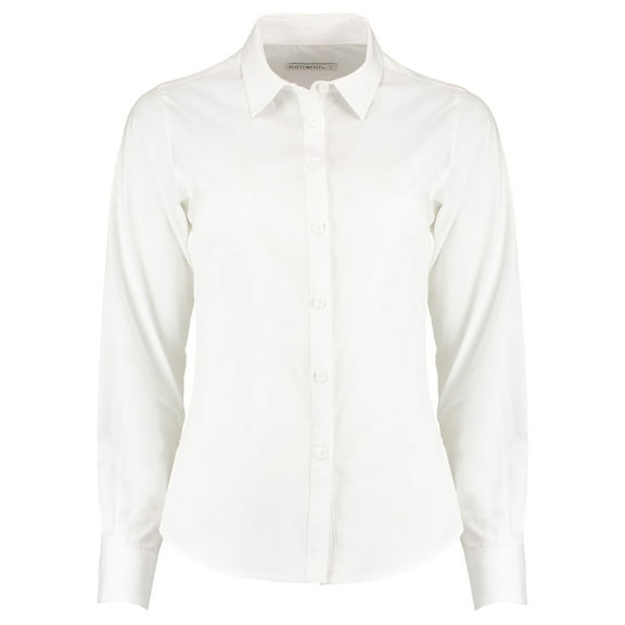 Kustom Kit Womens Long Sleeve Poplin Shirt
