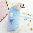thumbnail image 4 of SPRING PARK Puppy Clothes Strawberry Ice Cream Appearance for Dogs Boy Girl Winter Warm Cute Pet Sweaters Coral Fleece Dog Vest Pet Dog Cat Clothes for Dog Cat, 4 of 8