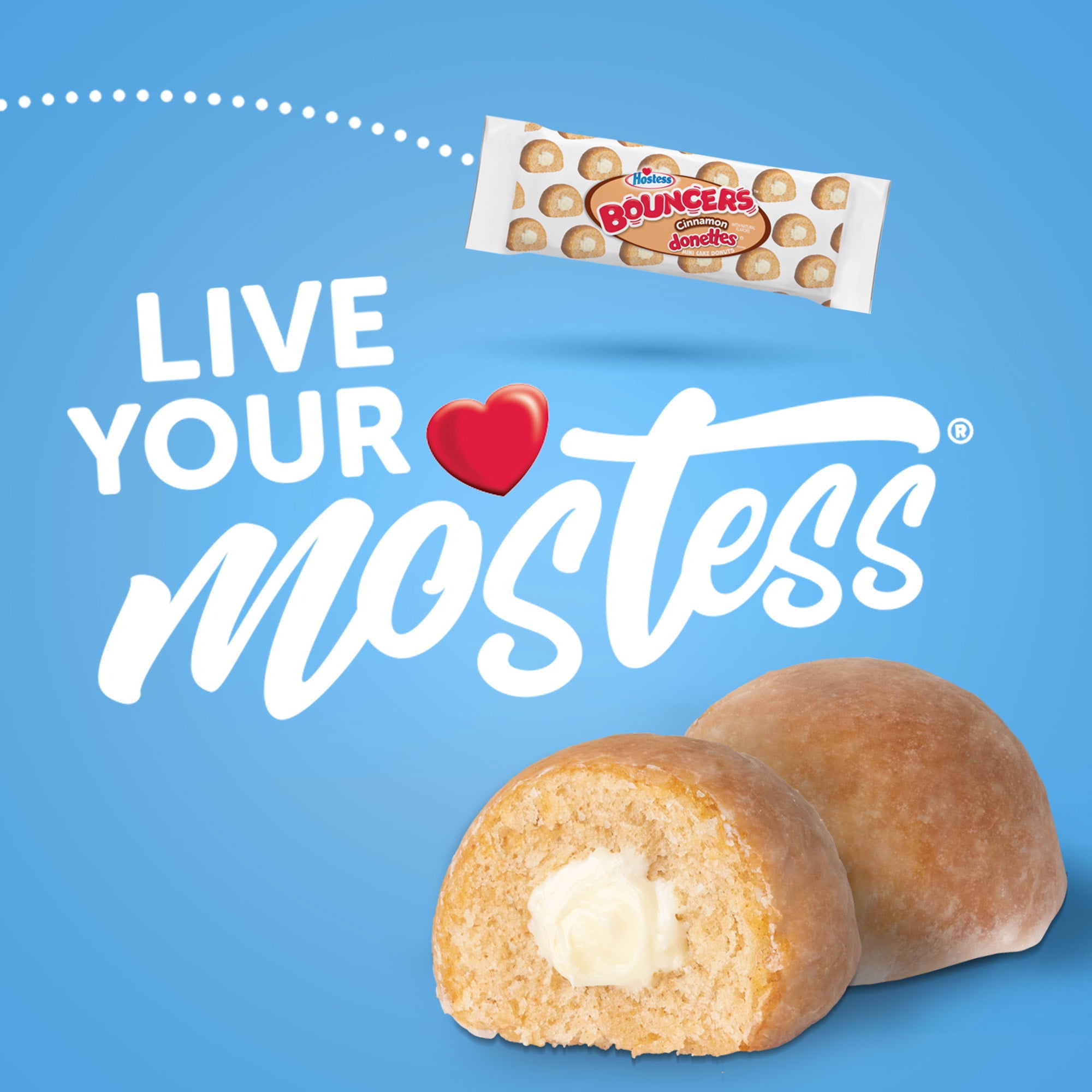 Hostess Cinnamon Donettes Bouncers, 5 pouches , 9.63 oz.
