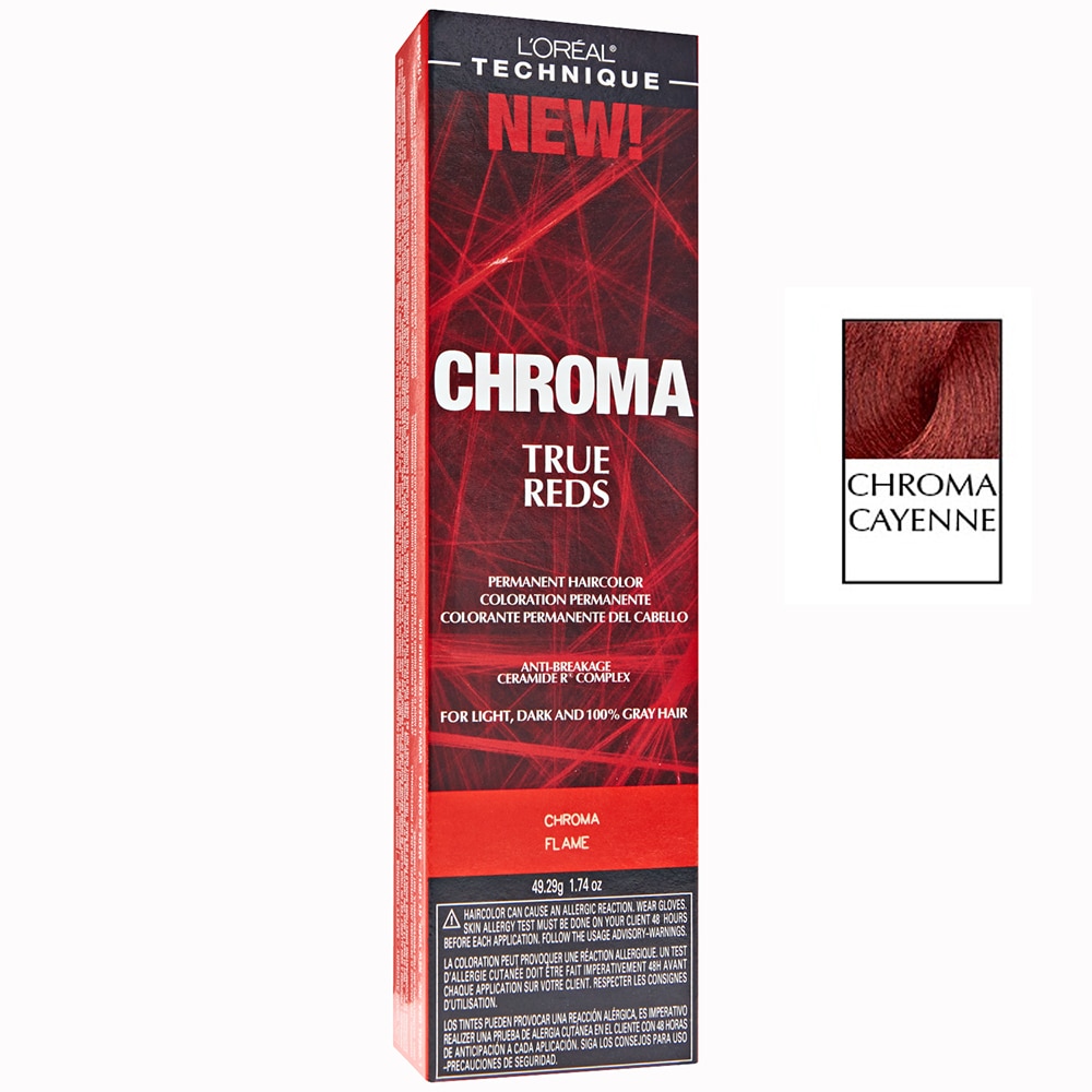 L'oreal Paris Chroma True Reds Permanent Hair Color, Cayenne, 1.74 Oz