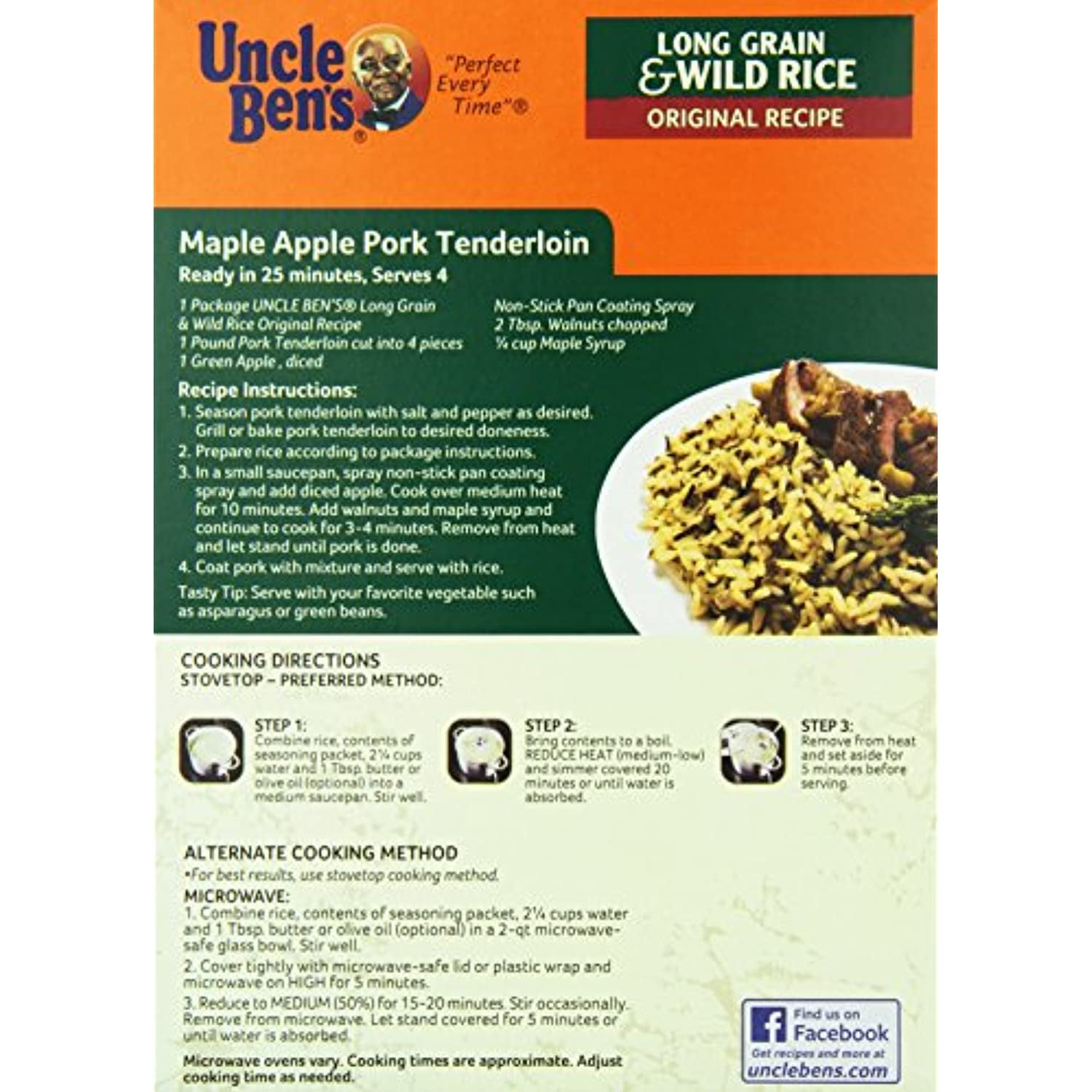 Buy Uncle Bens Long Grain And Wild Rice Original Recipe Value Pack, 6