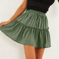 thumbnail image 2 of Aayomet Sequin Skirt For Women Women's A-Line Fairy Elastic Waist Tulle Midi Skirt,Army Green S, 2 of 5