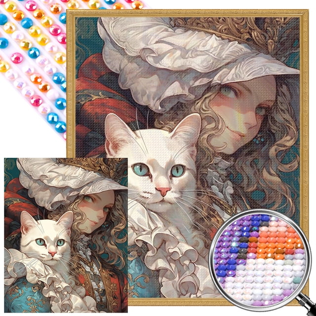 AB Parcial 5D DIY Taladro Retro Literaria 45x55cm