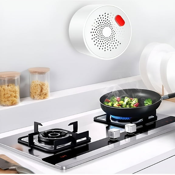 GJX Propane/Natural Gas Detector,Home Gas Leak Alarm with APP Remote Control,Tester,Sensor,Sniffer,Monitor Combustible Explosive Gas Level: Methane,Butane,LPG,LNG,Voice/Light Warning