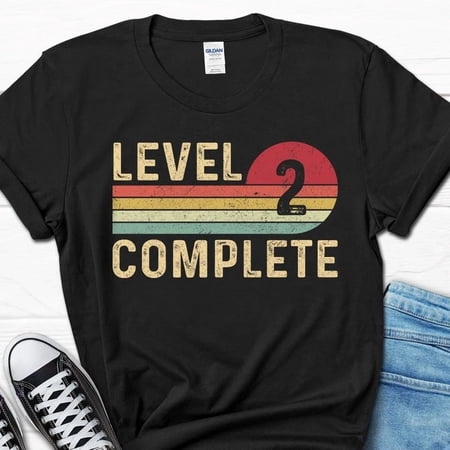 2025/Level 2 Complete Gift Two Year Anniversary Gift 2 Year Married Shirt 2nd