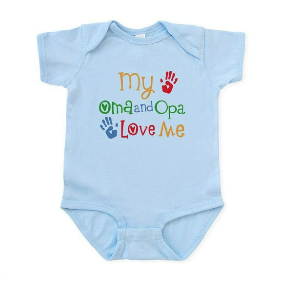 CafePress - Oma And Opa Love Me Body Suit - Baby Light Bodysuit, Size Newborn - 24 Months