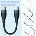 thumbnail image 3 of 66W Short Type-C to Type-C PD Charge Cable - Portable 025m Cable~ Data F0Z8, 3 of 5