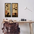 thumbnail image 2 of Modern Boho Orchid Blooming Botanical & Floral Graphic Art Black Framed Art Print Wall Art, Set of 2, 2 of 8
