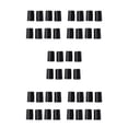 thumbnail image 3 of ZheElen 8 Pieces Wire Shelf Lock Clips Assortment Shelving Sleeves Accessories Black 5Set, 3 of 6