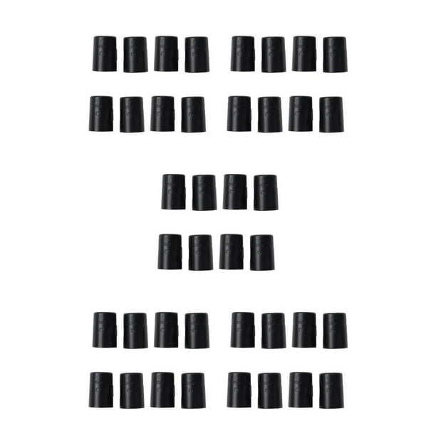 Inteprter 8 Piezas Clips de Bloqueo de Estante de Alambre para Hotel en Casa Surtido de Fundas para Estanterías Portátiles Estantes Piezas de Negro 5Conjunto