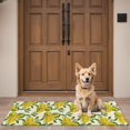 thumbnail image 4 of Yellow Lemon Fruit Clusters White Pattern Door Rugs,Washable Non Slip Door Mats Indoor,Decorative Door Mats,Entry Mat Indoor for Entrance,Bedroom,Kitchen,Bathroom,16"x47", 4 of 6