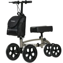 ZENART All-terrain Knee Scooter Foldable Walker for Foot Injuries Adult Crutch Alternative,Champagne