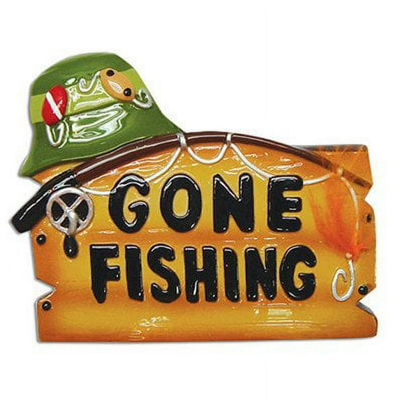 PERSONALIZED CHRISTMAS ORNAMENTS HOBBIES ACTIVITIES-GONE FISHING KIT