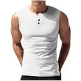 thumbnail image 1 of Mgmyaa Men's Tank Top Quick Dry Henley Neck Summer Workout Muscle Sleeveless Shirts for Swim Beach Bodybuilding, 1 of 8