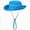 Sky Blue, variant on HCNTES Kids Wide Brims Sun Hat UPF50 Sun Protective Adjustable Cord Fisherman Hat for Children Unisex Outdoor Beach Hiking (Sky Blue,One Size)