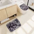 thumbnail image 6 of DefiDgd 3pcs Plush Bathroom Mat Rug Set,Soft Non Slip Absorbent Bathroom Rugs Washable Bathroom Floor Mats for in Front of Bathtub,Shower Room(Gray), 6 of 6