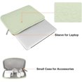 thumbnail image 2 of Mosiso 13.3 inch Laptop Sleeve for MacBook Pro 14 inch M4 M3 M2 M1 Lenovo Dell HP Asus Acer, Protective Neoprene Notebook Bag with Small Case, Sage Green, 2 of 5