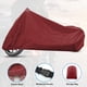 thumbnail image 3 of Cubierta de motocicleta Unique Bargains 1PC para todas las estaciones, universal, impermeable al sol con bolsa de almacenamiento, se adapta hasta 96.46'' XL roja, 3 of 7