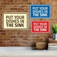 thumbnail image 4 of Signs ByLITA Classic Framed Put Your Dishes in the Sink Sign (Ivory/Dark Brown) - Small, 4 of 6