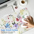 thumbnail image 4 of Long Mouse Pads for Desk,Pioneer Flower Floral Print Pattern Desk Mats on Top Of Desks, Desk Mouse Pad Extra Large with 3mm Non-Slip Base and Stitched Edge for Gaming,Office,Work,Home 31.5"x11.8", 4 of 6