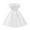 White, variant on Herrnalise Toddler Girls Solid Color Temperament Bowknot Off Shoulder Pleated Skirt Birthday Party Gown Long Dresses