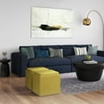 thumbnail image 5 of Simpli Home Rockwood 17 inch Wide Contemporary Square Cube Storage Ottoman with Tray in Dijon Yellow Velvet Fabric, Assembled, 5 of 6