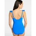 thumbnail image 3 of Time and Tru Women's and Women's Plus Size Ruffle Strap One Piece Swimsuit, Sizes XS-3X, 3 of 5