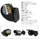 thumbnail image 5 of Bocina de caracol de motocicleta, bocina de caracol electr¨?nica universal mini ruidosa para altavoz de voz ruidosa de motocicleta 12V 510HZ Sirena de bocina de aire de caracol de coche negro Ecomeon no, 5 of 5