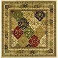thumbnail image 2 of SAFAVIEH Lyndhurst Oliva Traditional Bordered Area Rug, Multi/Ivory, 6' x 6' Square, 2 of 6