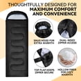 thumbnail image 3 of Tesleader Camping Sleep Bags for Adults & Kids, Lightweight Compact Sleep Bag, 3 Season, 0.9kg, Blue, 3 of 5