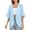 Light Blue, variant on Uvplove women's Swimsuit Cover Up Shirt Lightweght Puff Sleeve Cardigan Chiffon Blouse Top,Light Blue,L