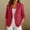 Red, variant on LPZOOGU 2026 Summer Women’s Linen Blazer Jacket - Lightweight Breathable 3/4 Sleeve One Button Business Casual Suit Jackets