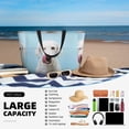 thumbnail image 5 of Wukai Puppy Licks Nose Print Zipper Bag,large Beach Tote Bag,Waterproof Sandproof Bag,Grocery and Picnic Tote Travel Bag, 5 of 5