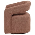 thumbnail image 2 of Coaster Westhill Contemporary Fabric Swivel Accent Chair in Berry, 2 of 11