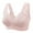 Pink, variant on Utoimkio 2 Pack Wireless Bras for Women Front Closure Push Up Bras for Women No Underwire Comfort Breathable Everyday Bras